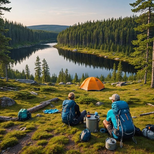 Comment organiser un camping pour une expédition de randonnée en pleine nature en Finlande?